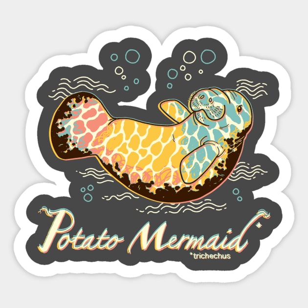 Potato Mermaid Sticker by WhoElseElliott